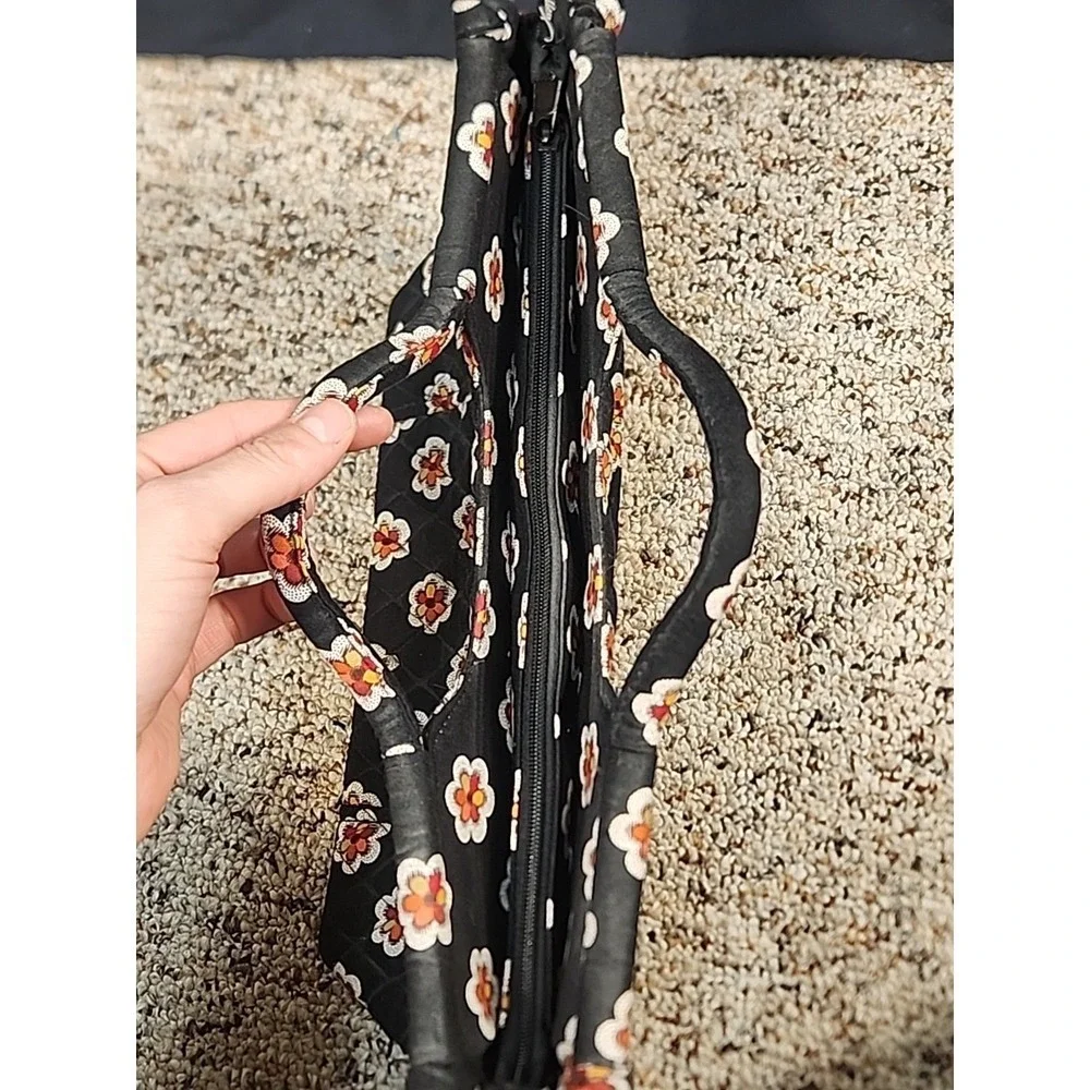 Vera Bradley Gabby Satchel Double Handle QuiltedWomen's Floral Pockets Lined Zip
